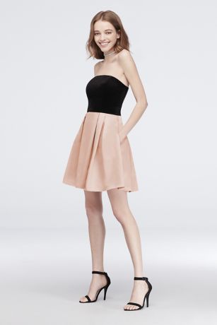 Pleated Short Dress